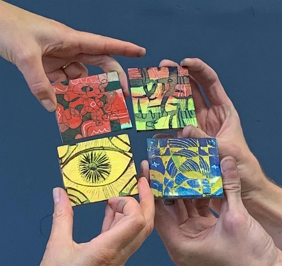 Collaborative Collagraph - Surface Pattern