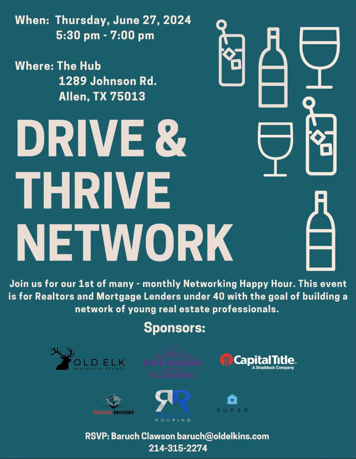 Drive & Thrive Network - 1st Monthly Networking Happy Hour!!