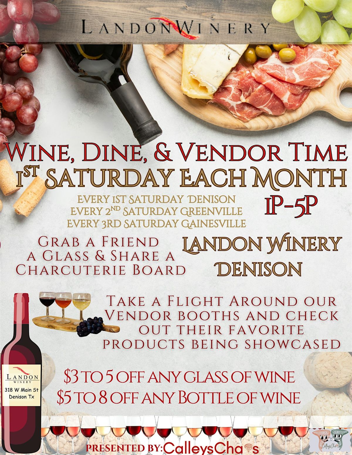 Wine Dine Vendor Time