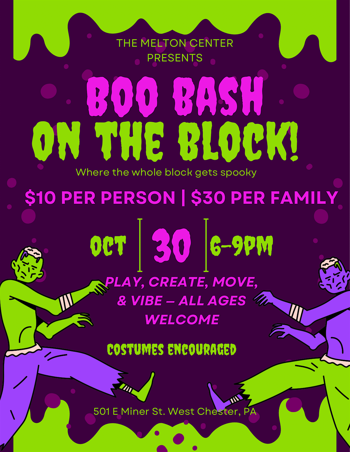 Boo Bash on the Block!