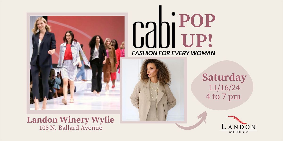 cabi Fashion Pop Up Party at Landon Winery Wylie