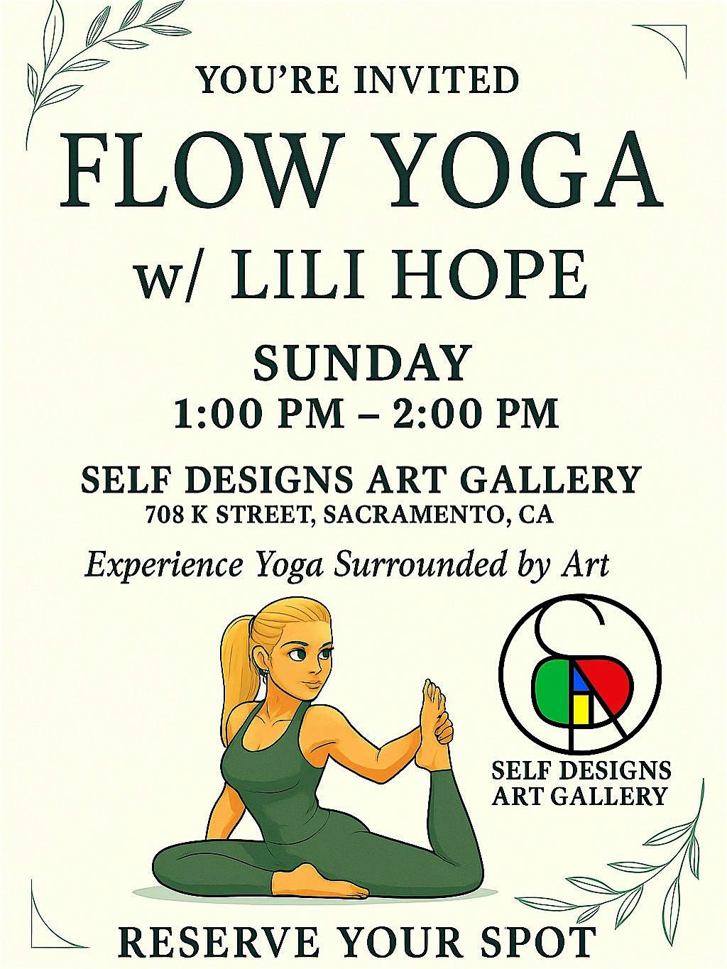 SUNDAY - FLOW YOGA W\/LILI HOPE\u2026.