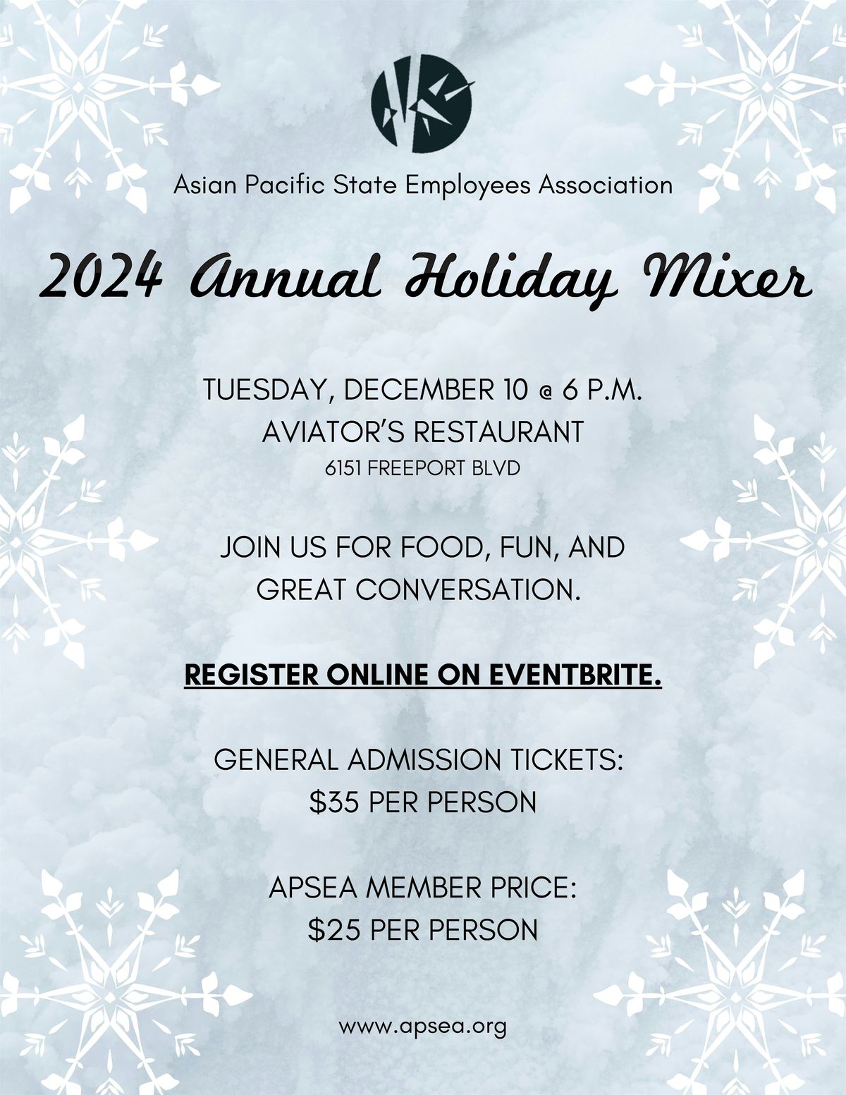 2024 Annual APSEA Holiday Mixer