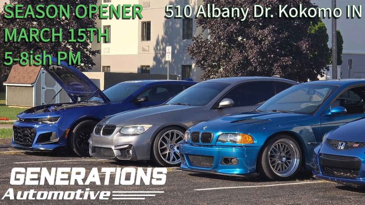 Generations Auto Cruise-In Season Opener!