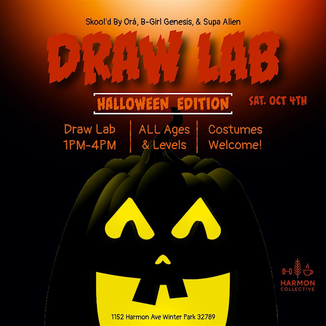 FREE HALLOWEEN Drawing Club at Black Phin in Winter Park w\/Draw Lab Orlando