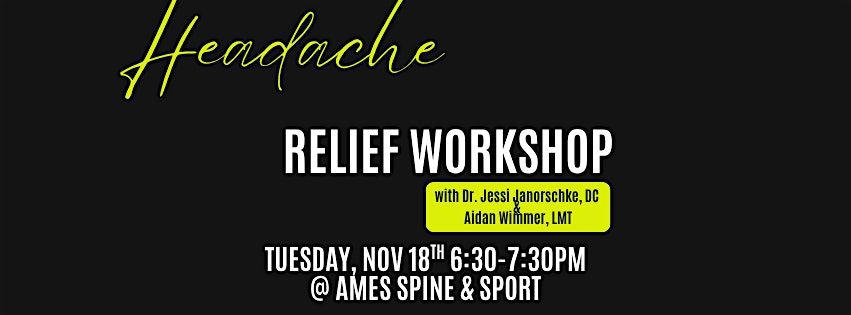 Headache Relief Workshop