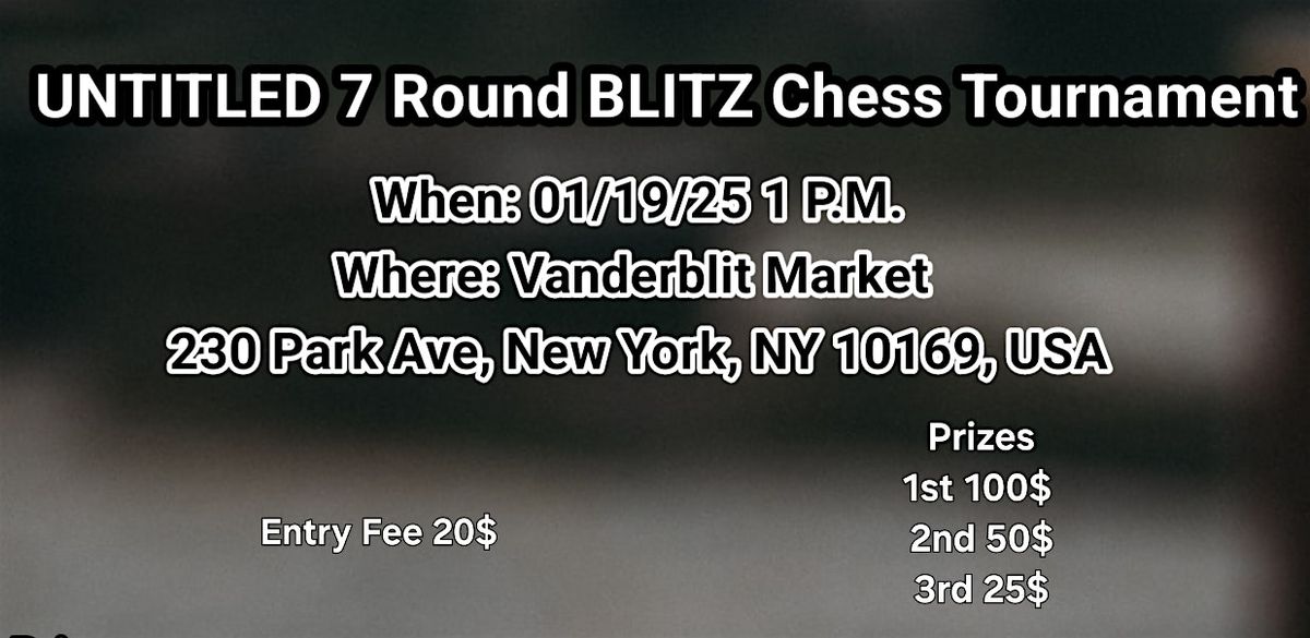 Untitled Blitz Chess Tournament 01\/19\/25