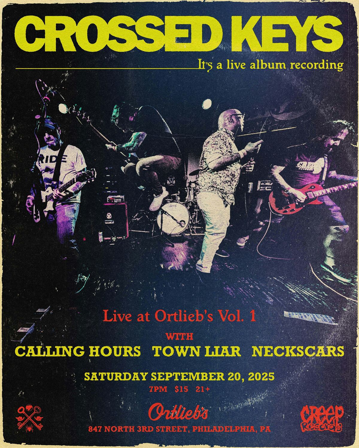 Crossed Keys \/ Calling Hours \/ Town Liar\/ Neckscars