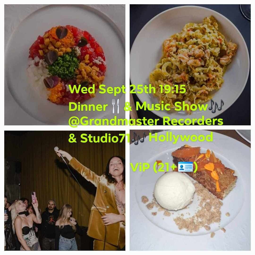 Dinner & Music Show at Grandmaster Recorders & Studio71 in Hollywood