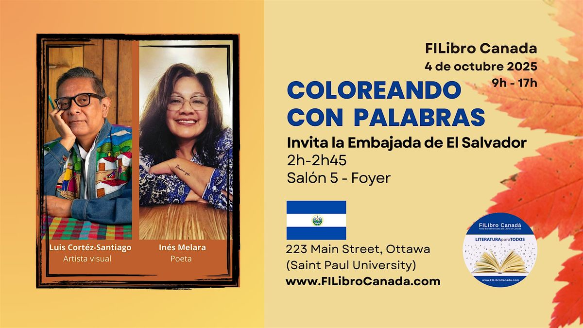 La Embajada de El Salvador presenta "Coloreando con palabras"
