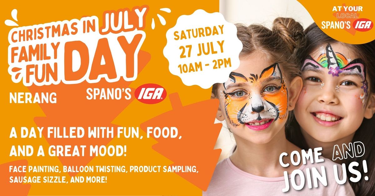 Christmas in July Family Fun Day at Highland Park Shopping Plaza