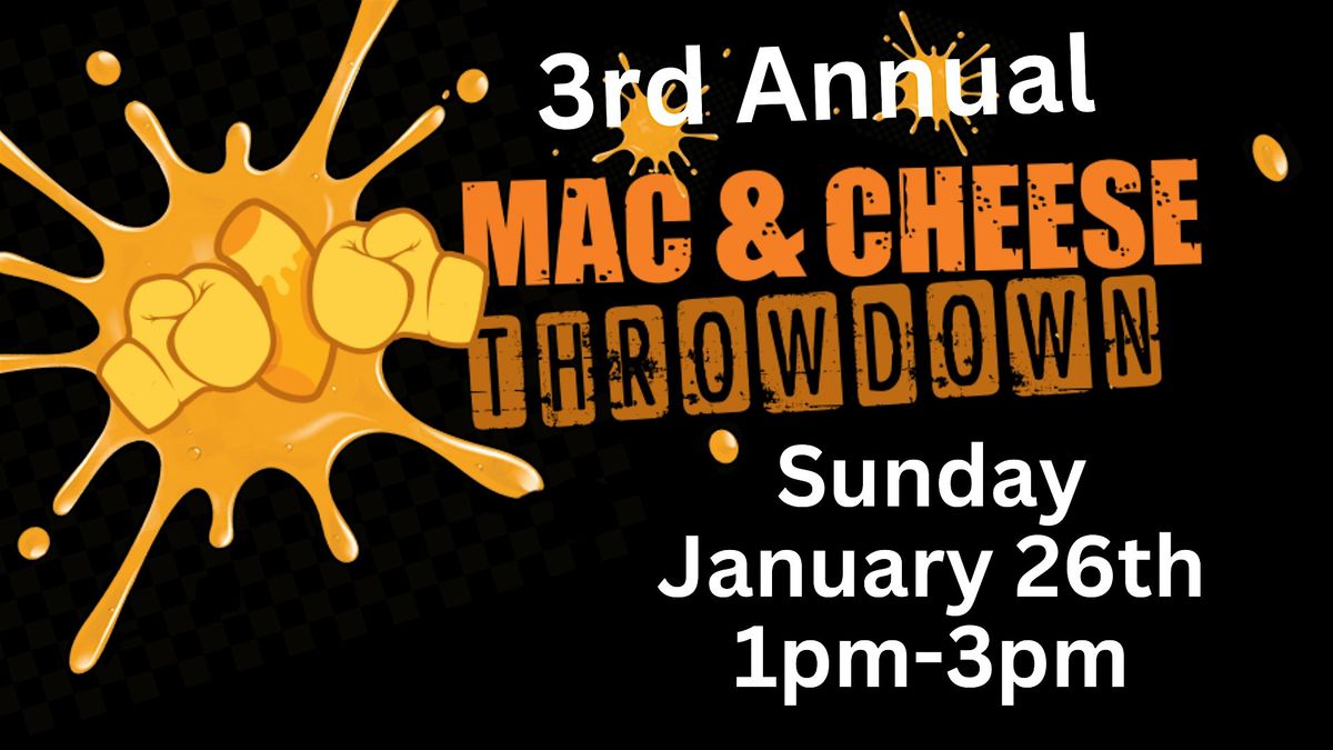 3rd Annual Mac & Cheese Throwdown Competition Form