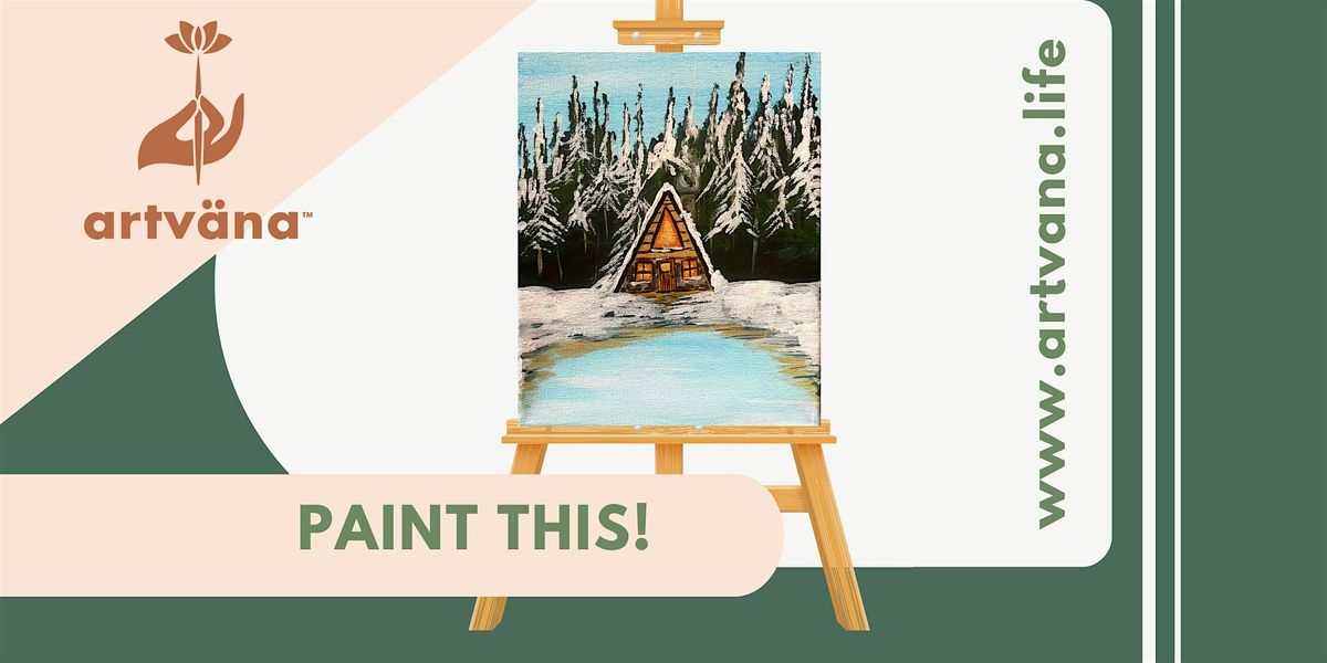 Artvana Winter Paint and Sip art class at Top Rung Brewing Lacey