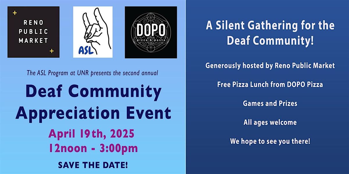 Deaf Community Appreciation Event ~ Pizza Party