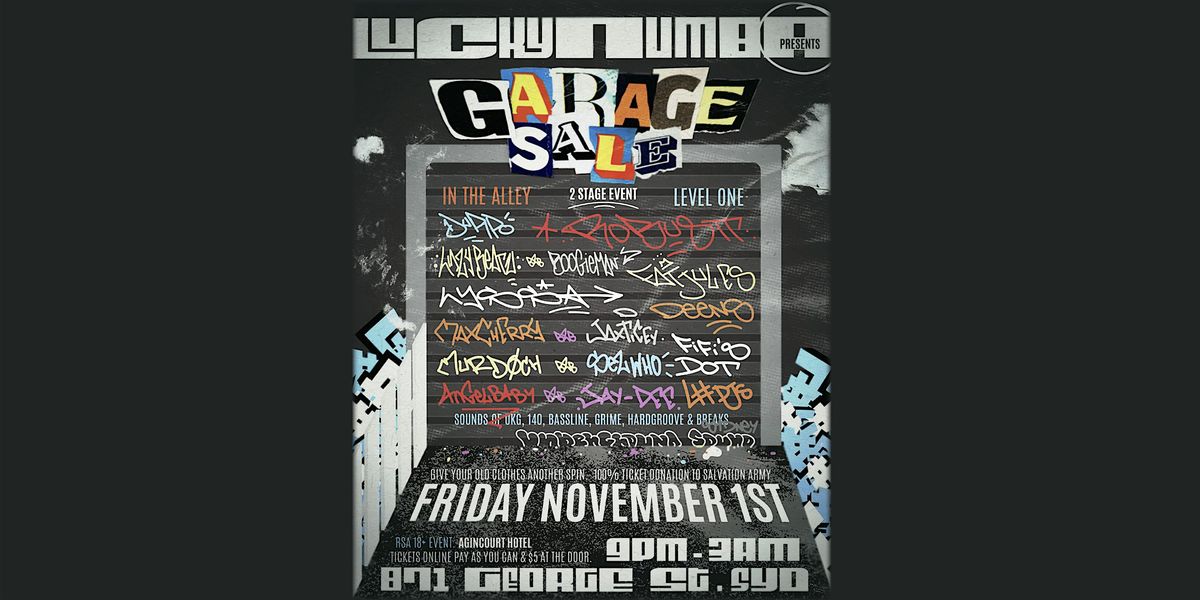 NOV 1: L# GARAGE SALE