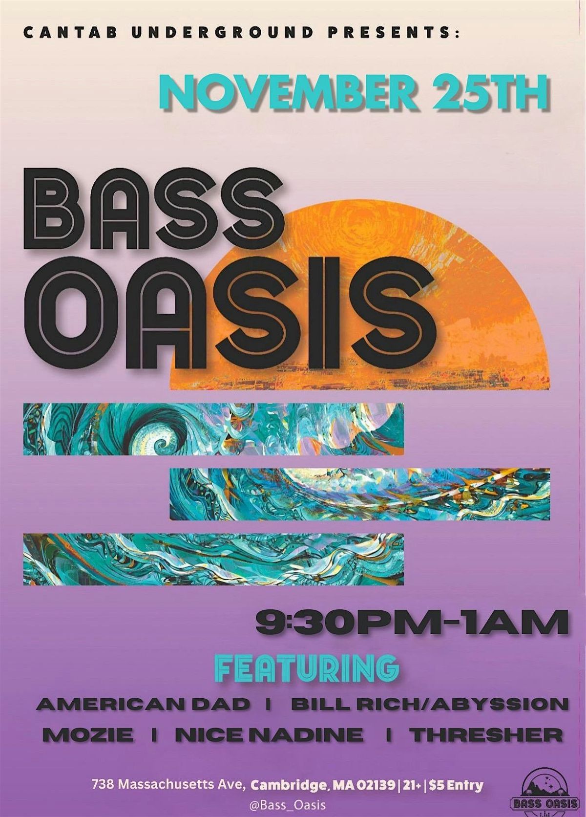 Bass Oasis @ The Cantab Lounge (Underground)