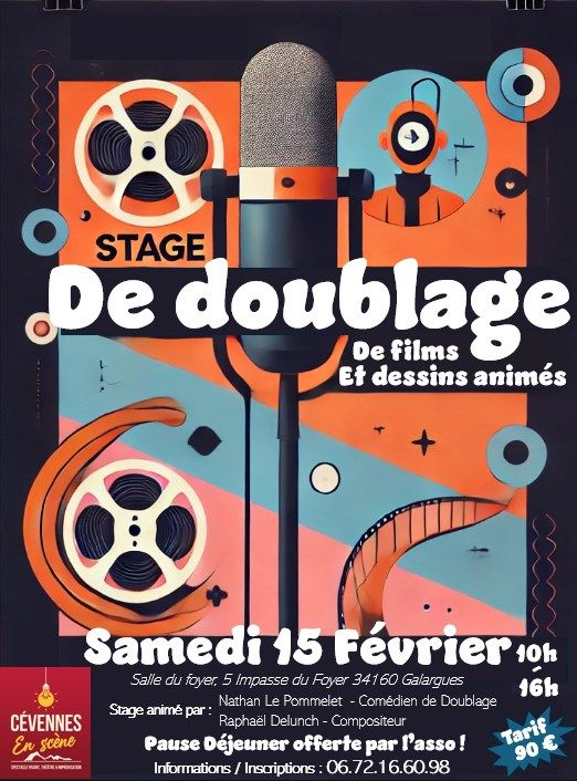 !! COMPLET !! Stage de Doublage  !! COMPLET !! 