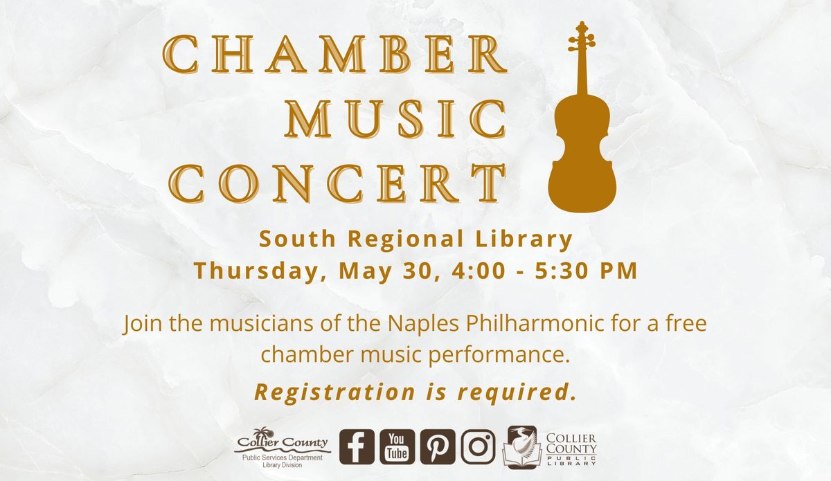 Chamber Music Concert at South Regional Library