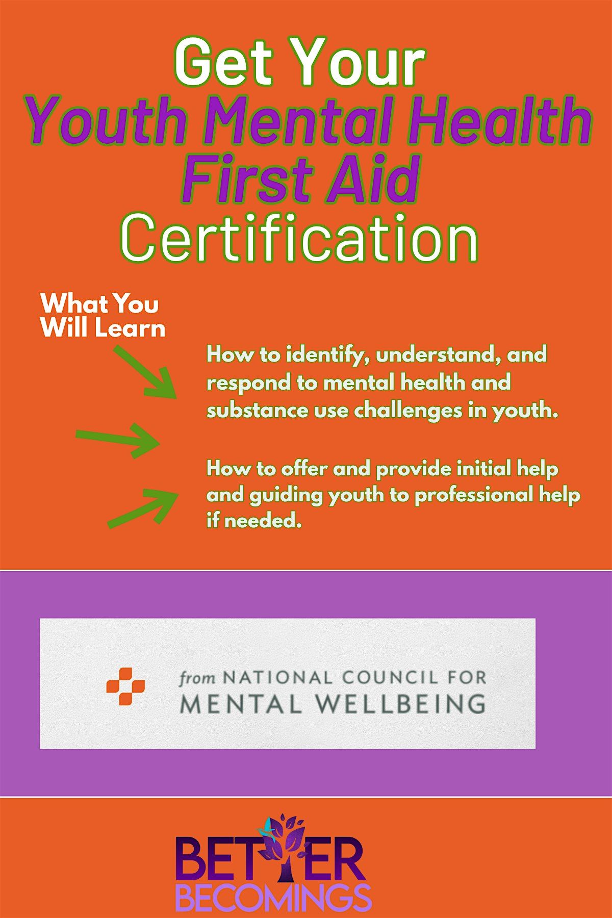 Youth Mental Health First Aid  Certification Course