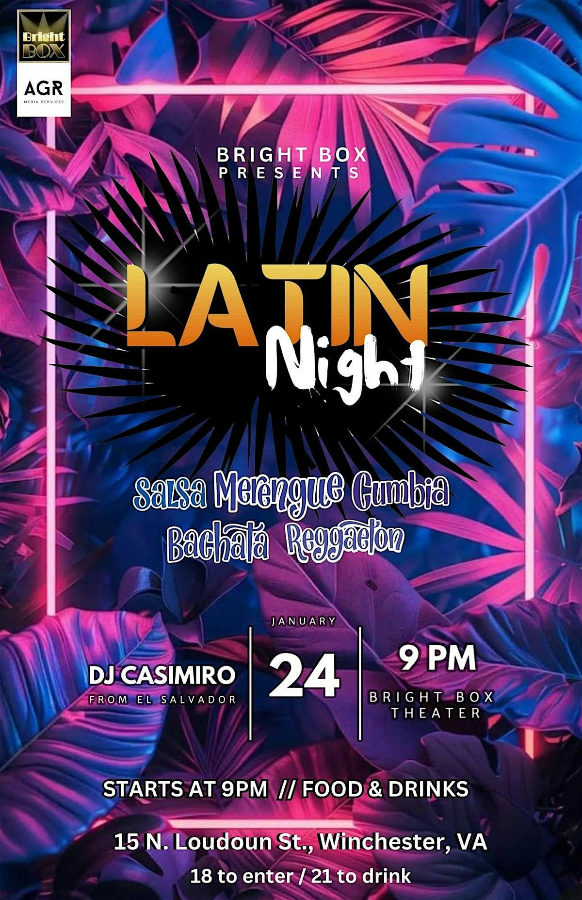 Latin Night ft. DJ Casimiro - Salsa, Merengue, Cumbia, Bachata, & Reggaeton