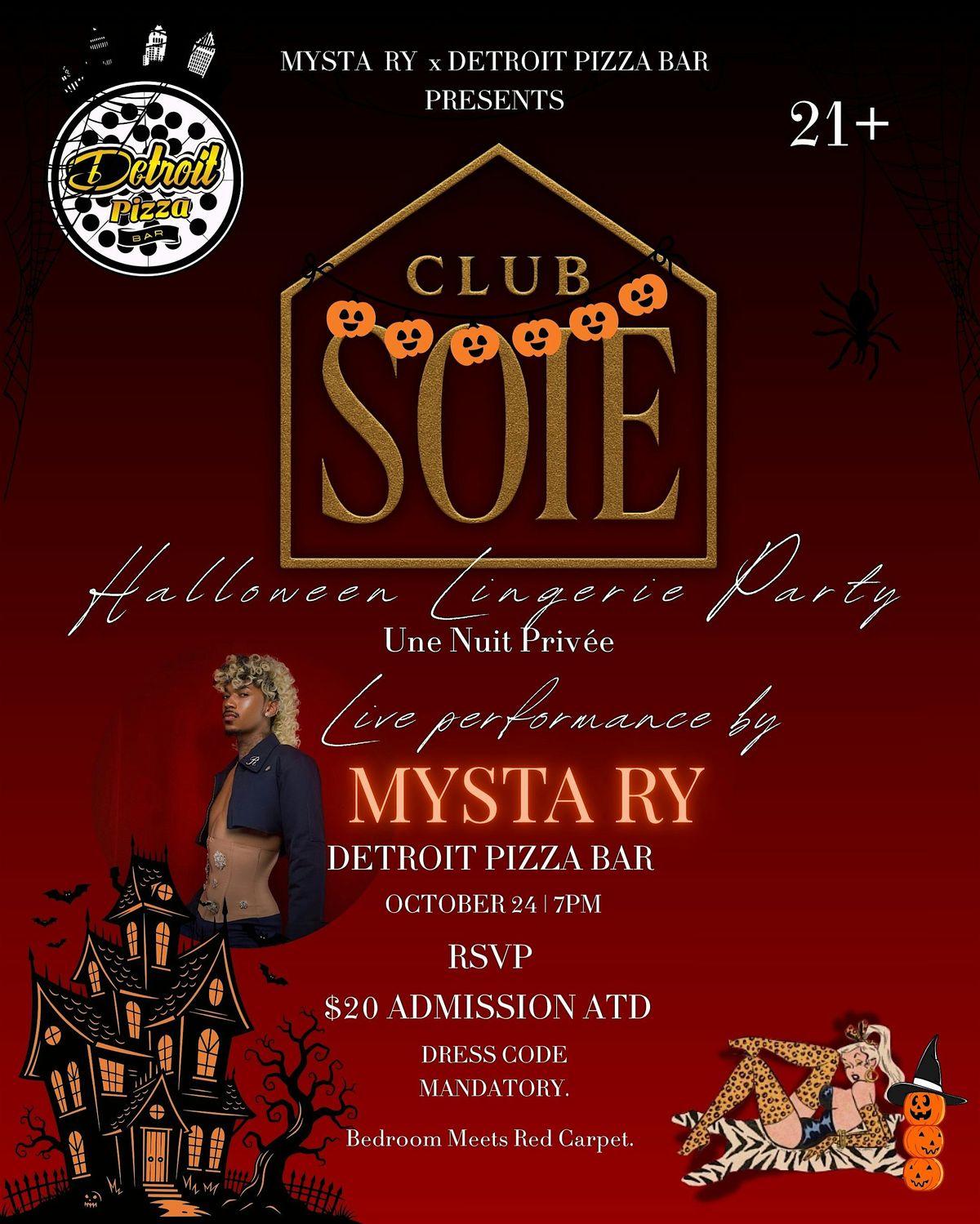 HALLOWEEN LINGERIE PARTY x DETROIT PIZZA BAR