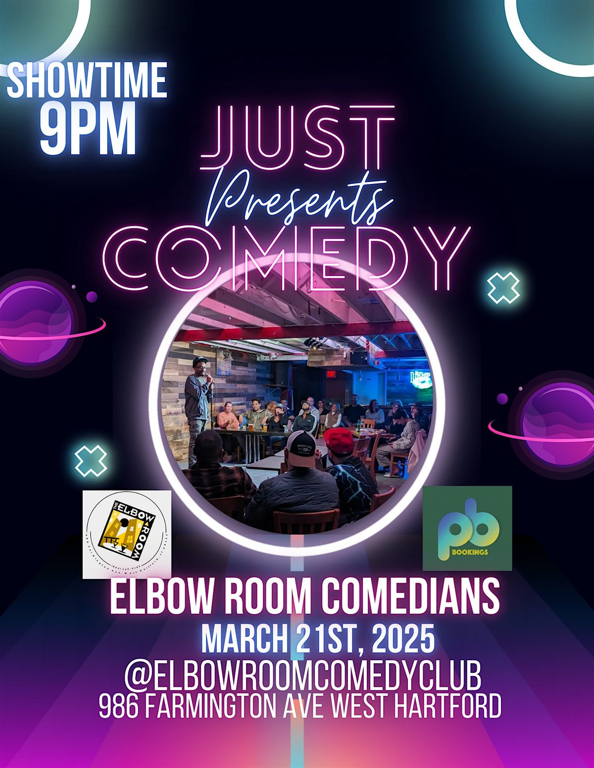 Just Comedy Presents: Elbow Room Comedy Club Comedians