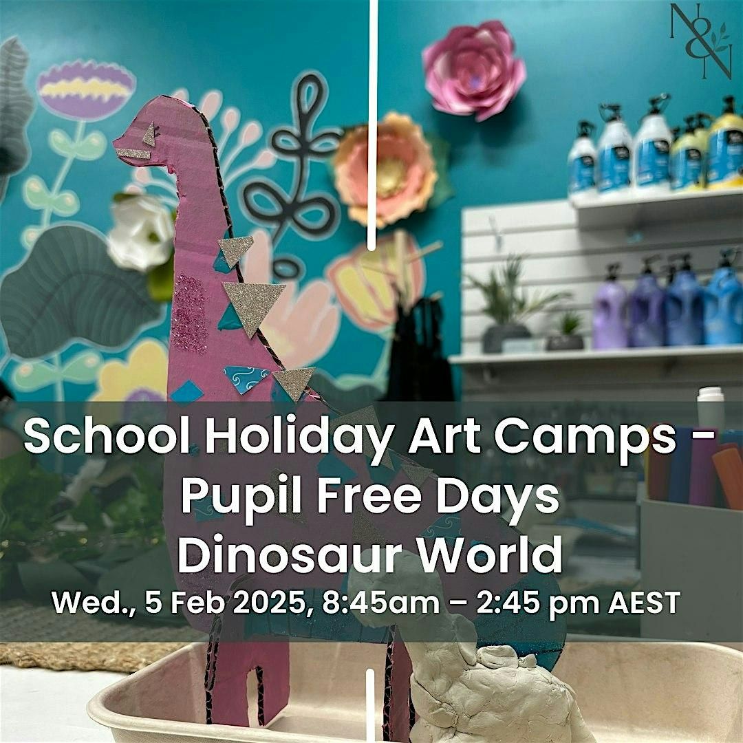 School Holiday Art Camps - Pupil Free Days - Dinosaur World