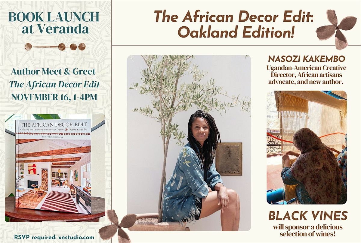 "The African Decor Edit" Book Launch in Oakland!