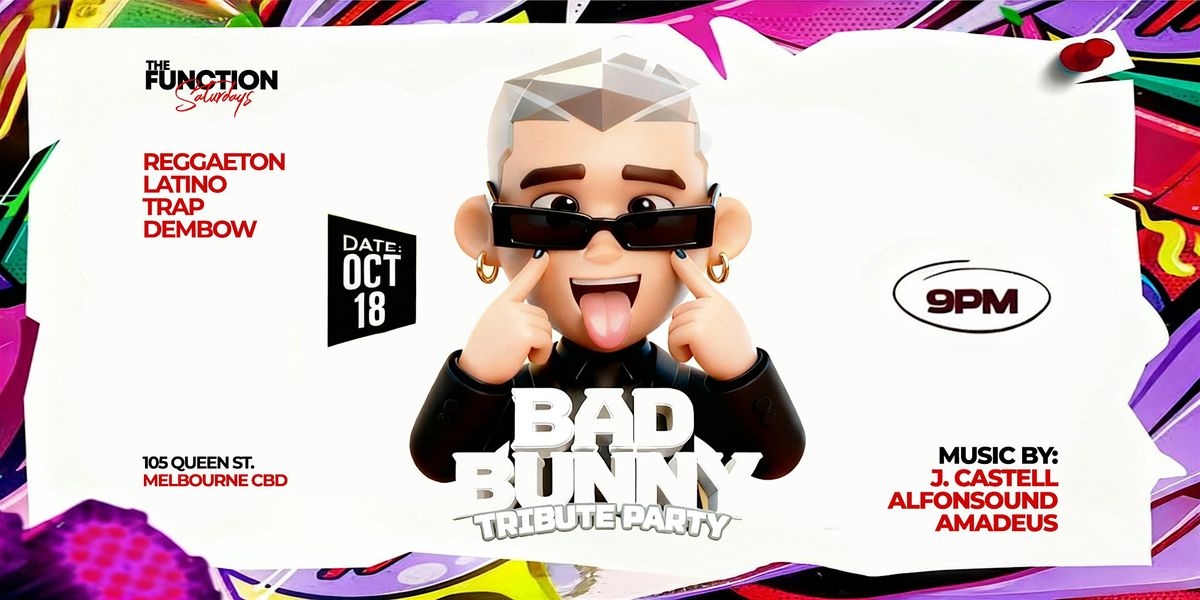 PURO PERREO: Bad Bunny Tribute Party (Melbourne Underground Night)