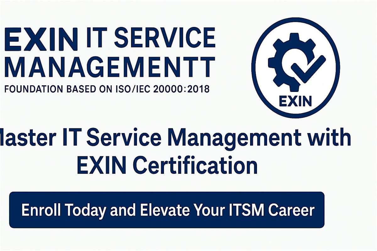 EXIN IT Service Management Foundation (ISO\/IEC 20000:2018) in Singapore