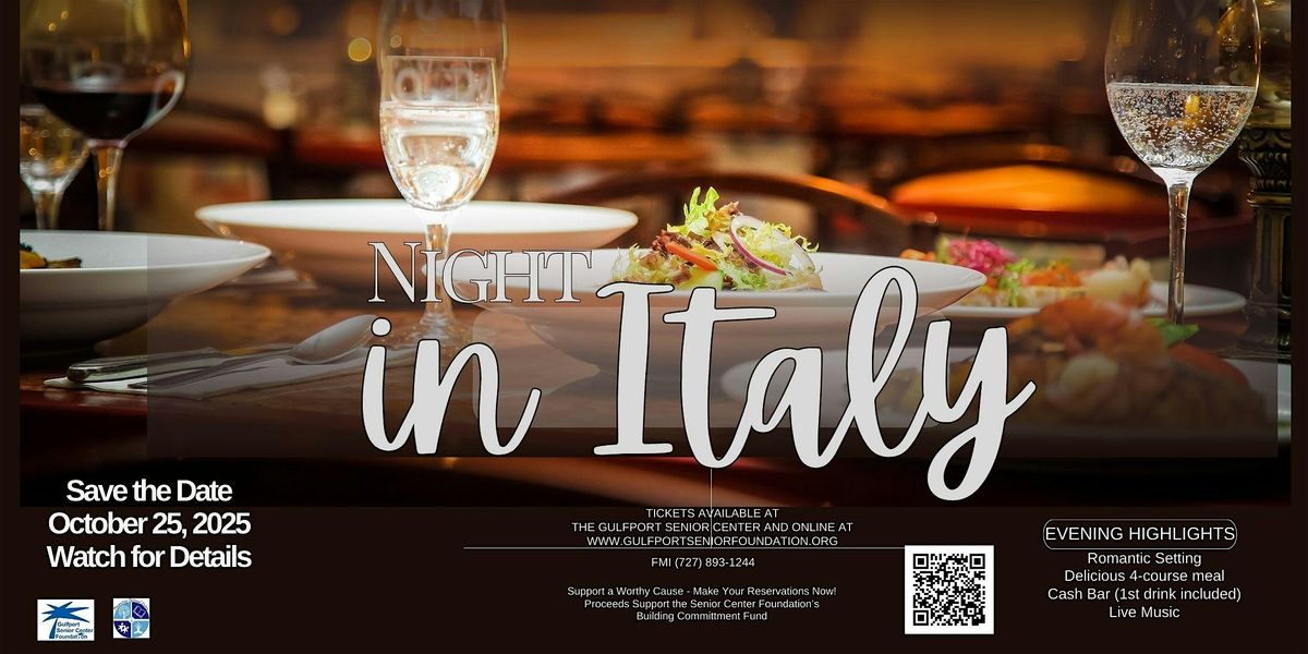 Dine & Dance for a Good Cause at Night in Italy
