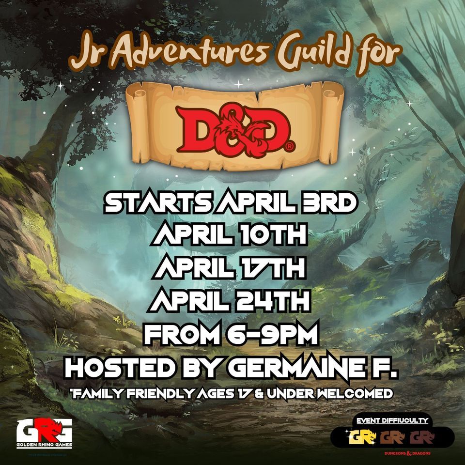 Jr Adventurers Guild for D&D