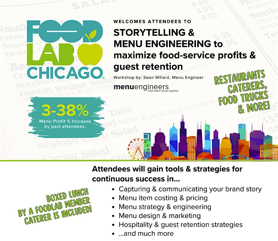 FoodLab Chicago Presents: Menu Engineering Workshop