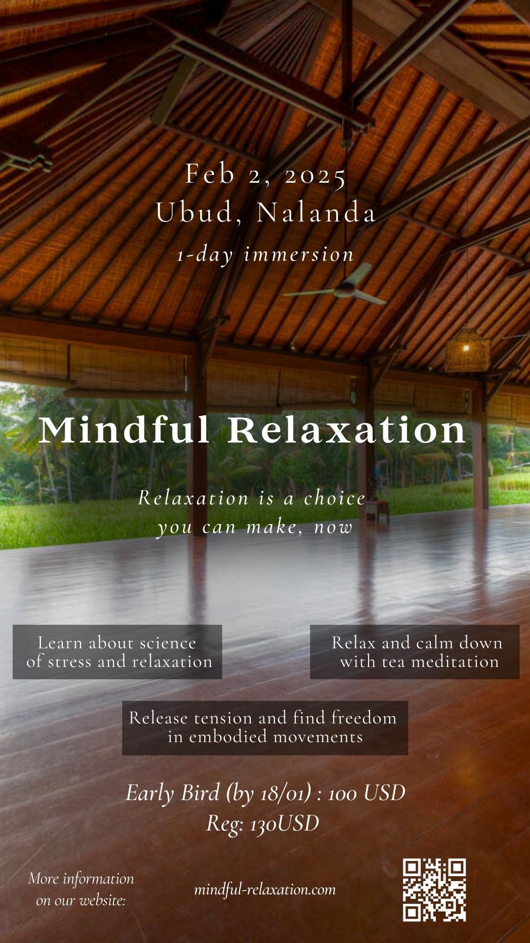 Mindful Relaxation: one-day immersion Bali