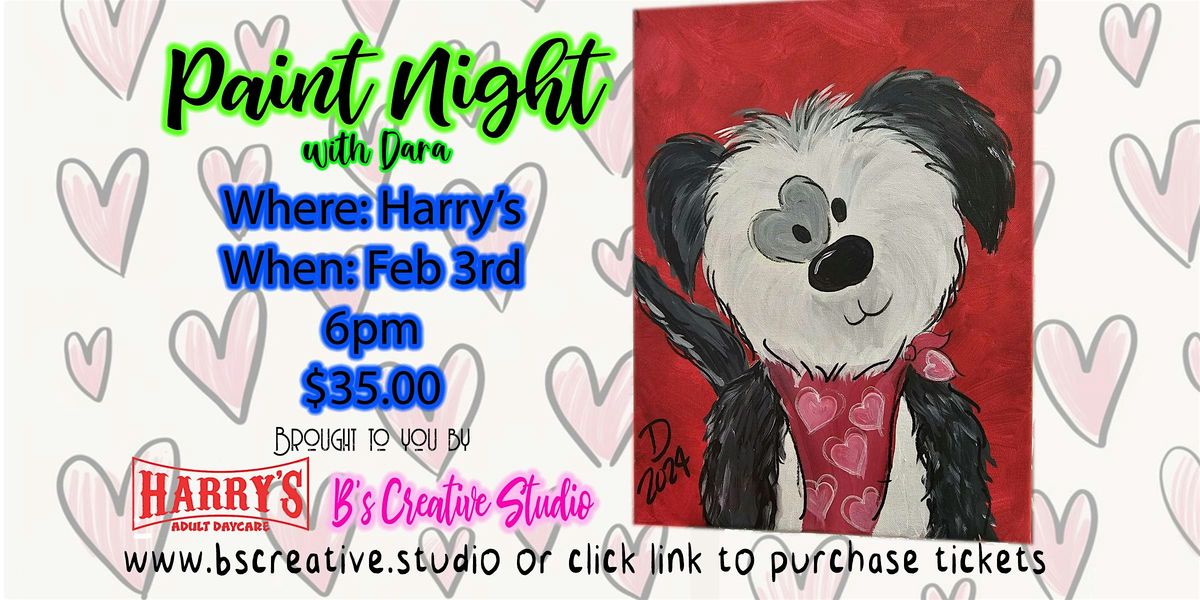 Paint Night With Dara -Puppy Love