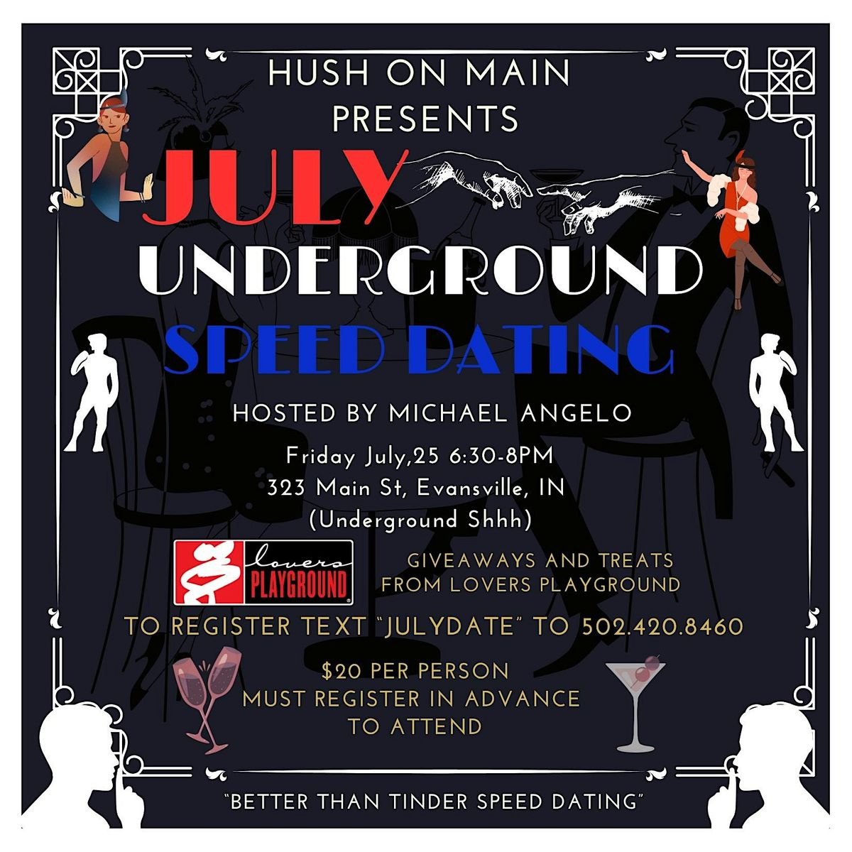 August Underground Speed Dating at Hush