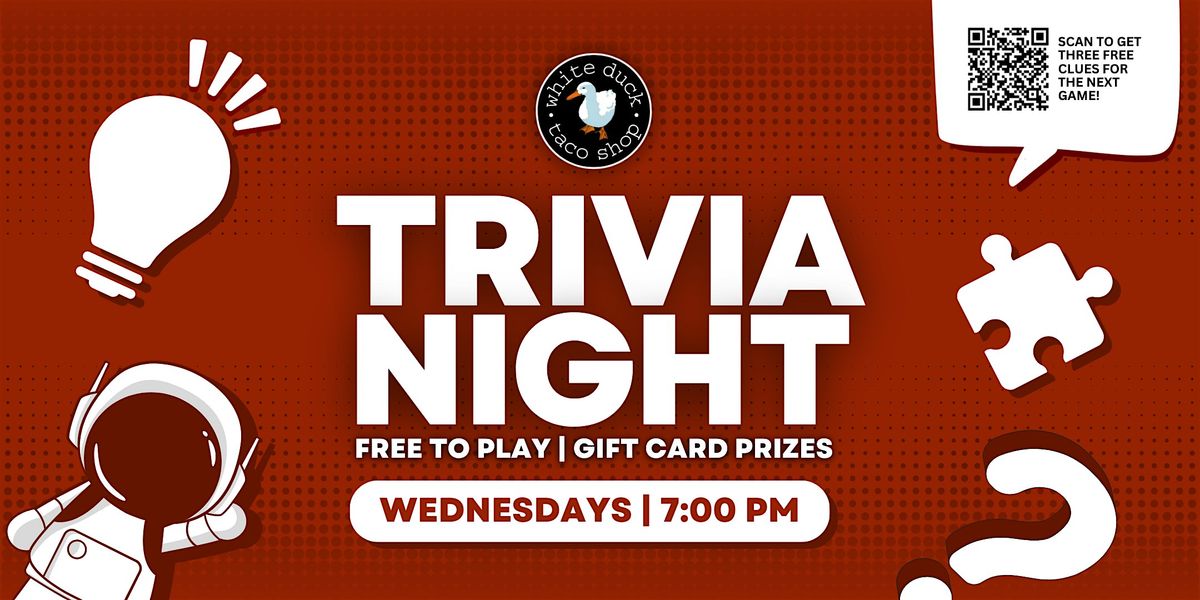 Trivia Night at White Duck Taco Shop Downtown Greenville