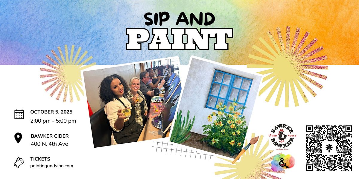 Beginner \u2018Desert Trumpet\u2019 Paint and Sip at Bawker Cider