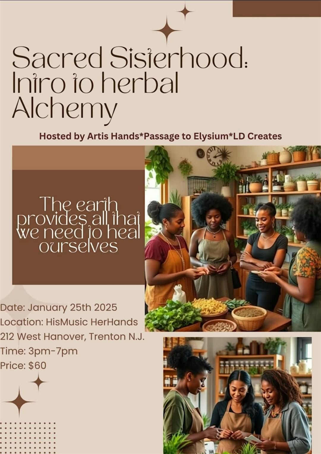 Sacred Sisterhood: Intro to Herbal Alchemy