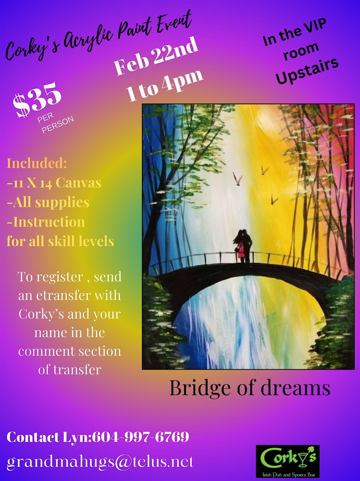 Bridge of Dreams Acrylic Paint  Event