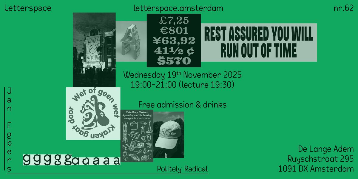 nr.62 Jan Egbers  | Politely Radical | 19 November 19:30