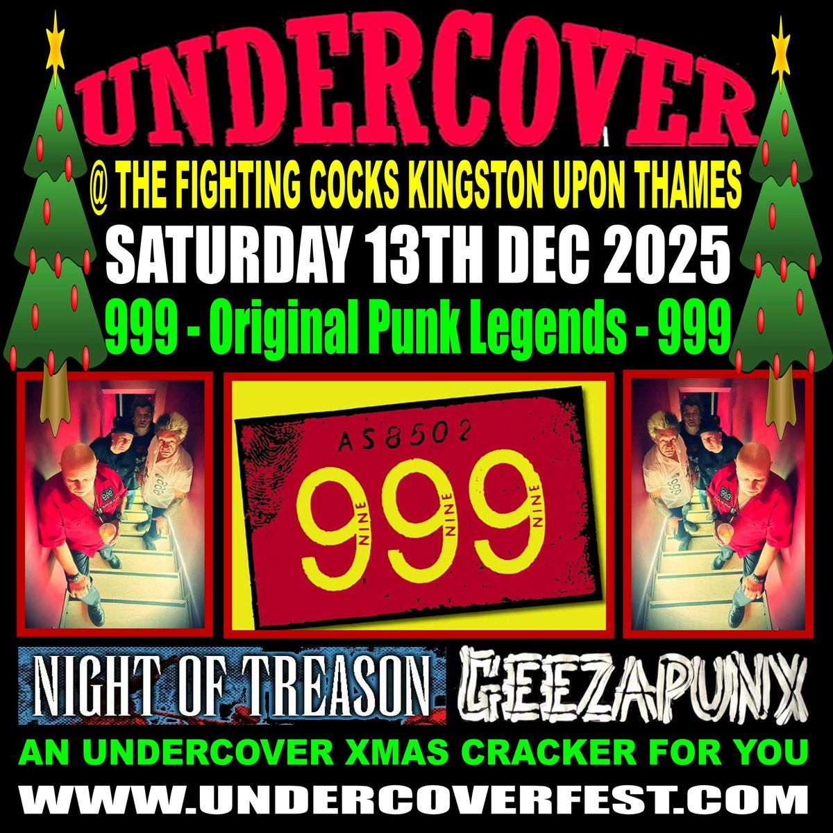 999 and Guests go Undercover at Christmas