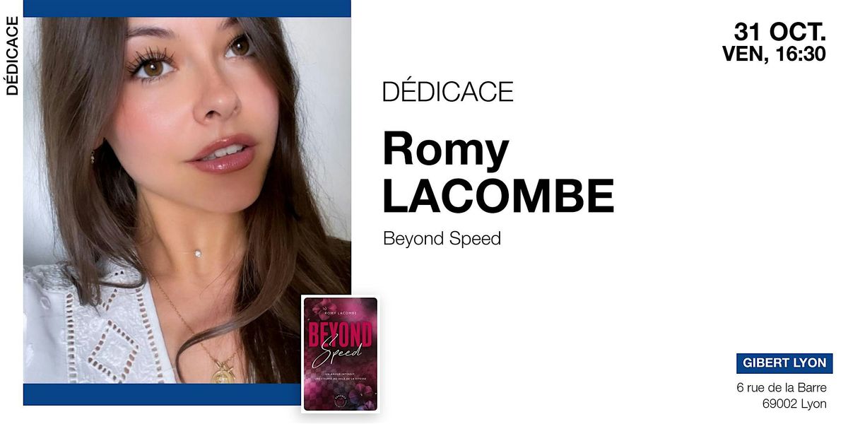 GIBERT d\u00e9dicace : Romy Lacombe