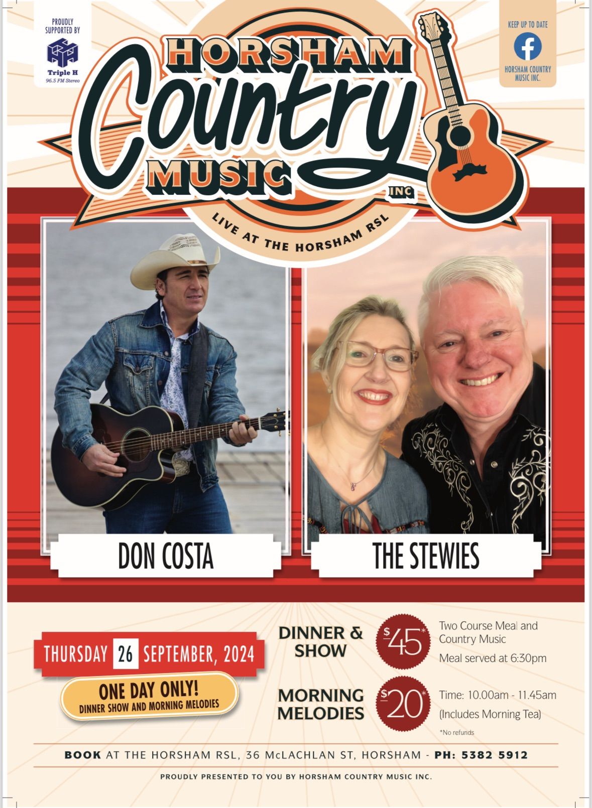 Don Costa & The Stewies LIVE at the Horsham RSL