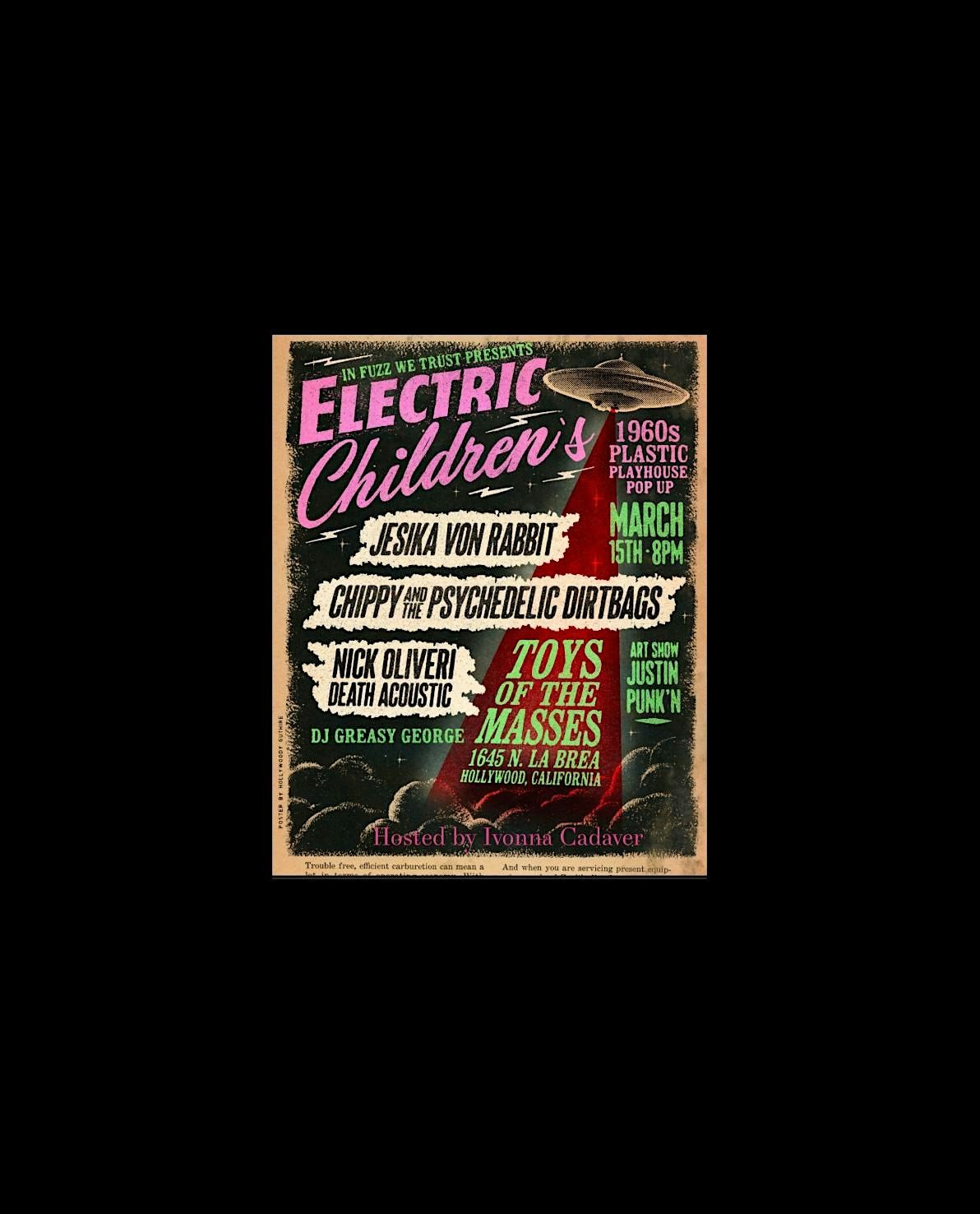 Electric Children\u2019s 60\u2019s Plastic Playhouse Pop Up w\/ Jesika Von Rabbit