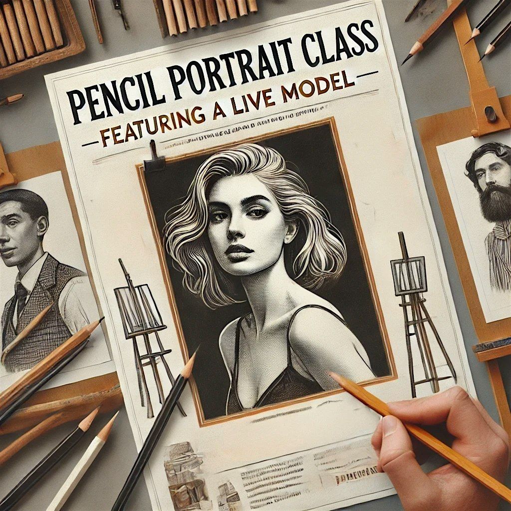 Live Model Pencil Portrait Workshop