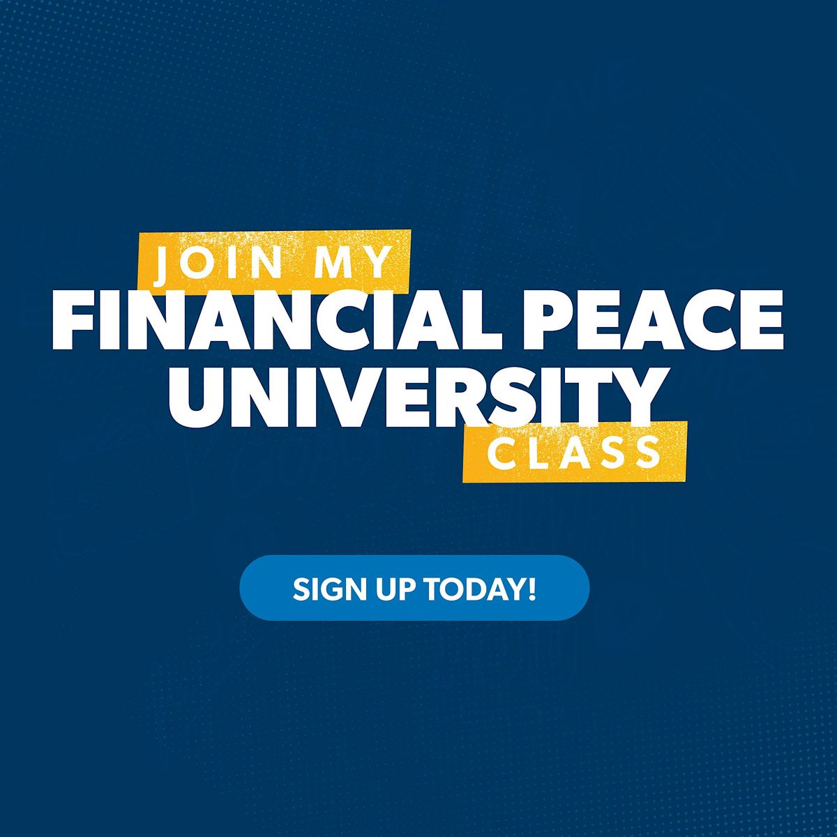 Financial Peace University Class