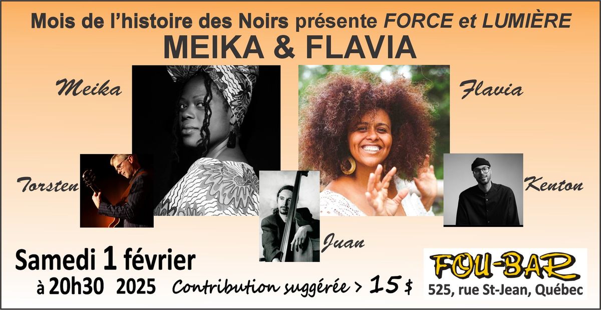 Concert > MEIKA & FLAVIA au Fou-Bar