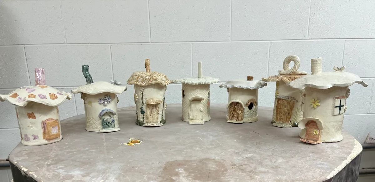 Sip and Slab Fairy Houses for Adults