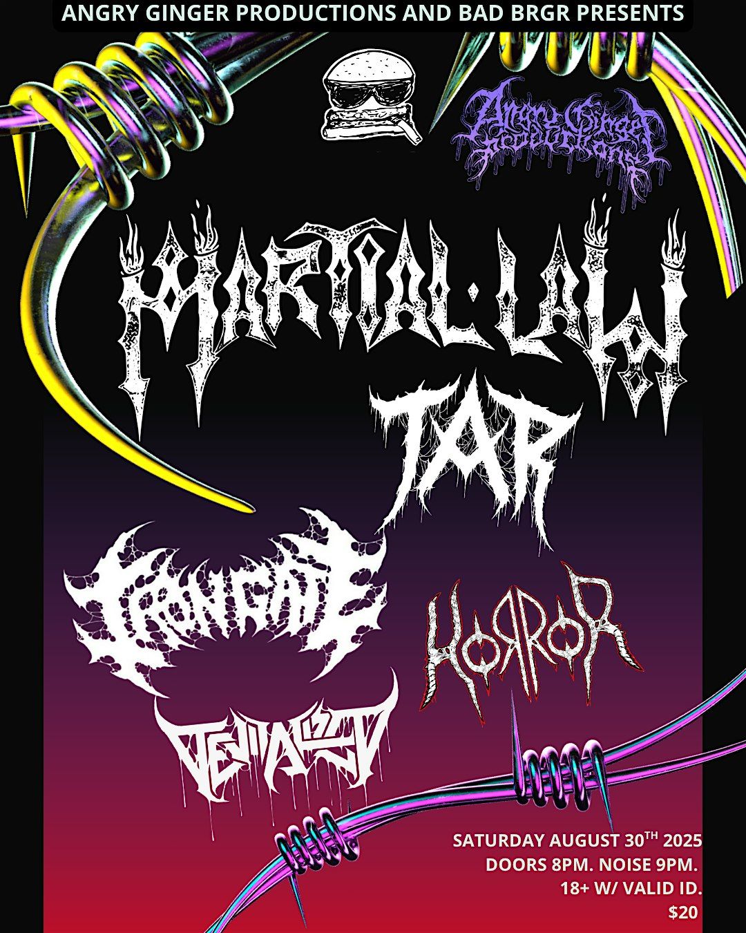 Martial Law, Tar, Iron Gate, Horror, Devitalized